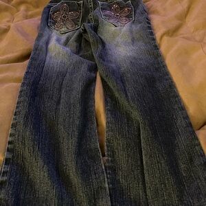 Sonoma Indigo Embroidered Kids Jeans